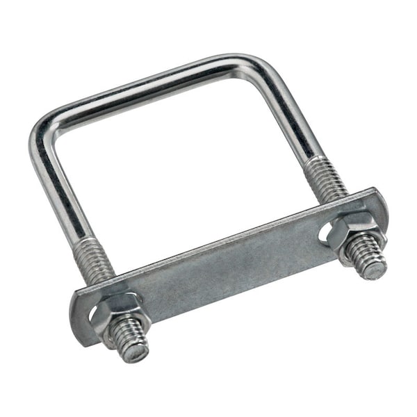 National Hardware Square U-Bolt, 5/16", 2 in W, 3 in H, Zinc Plated Stainless Steel N222-356 - main